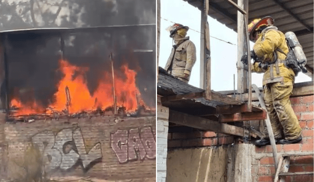 Bomberos tuvieron que llegar rápidamente a la zona para atender el siniestro. Foto: Difusión