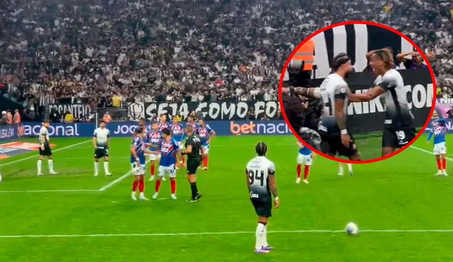 André Carrillo participó en la victoria de Corinthians por el Brasileirao. Foto: captura X/Ataque Futbolero