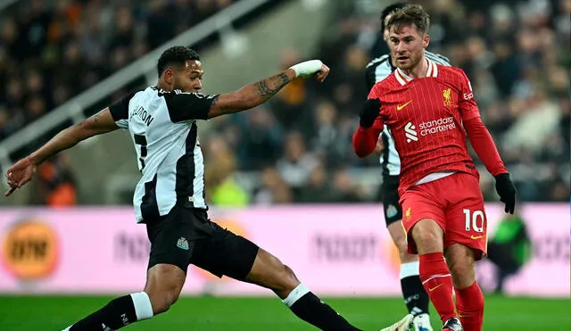 Liverpool enfrentó a Newcastle en St. James' Park por la Premier League. Foto: AFP