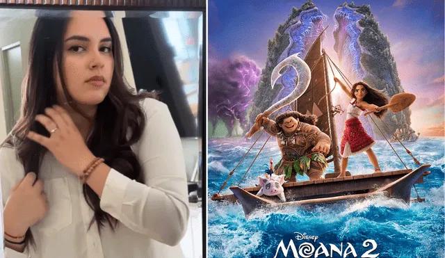 Actor peruano se habría mostrado pedante en premiere de 'Moana 2'. Foto: Composición LR/Lissy Verástegui/Disney/Instagram