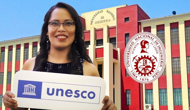 Luz Esmeralda Román, ingeniera peruana de la UNI fue reconocida por la UNESCO por su innovación científica. Foto: Andina/ composición LR