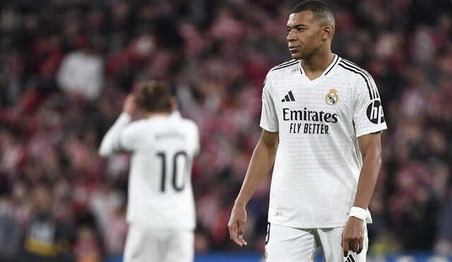 Mbappé ha anotado 8 goles esta temporada con el Real Madrid. Foto: AFP