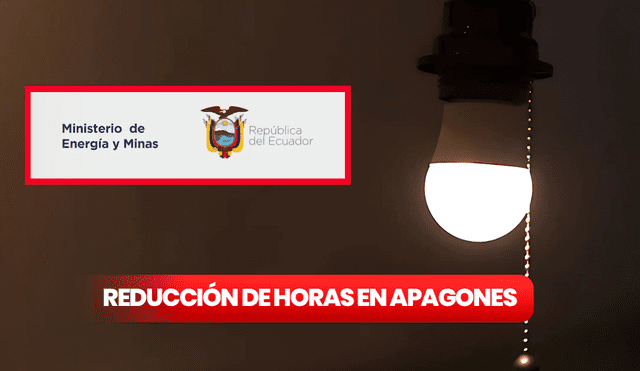 A pesar de las mejoras, se anticipan cortes hasta el 8 de diciembre, y las empresas eléctricas comunicarán nuevos horarios. Foto: composición LR/Freepik/Ministerio de Energía y Minas de Ecuador