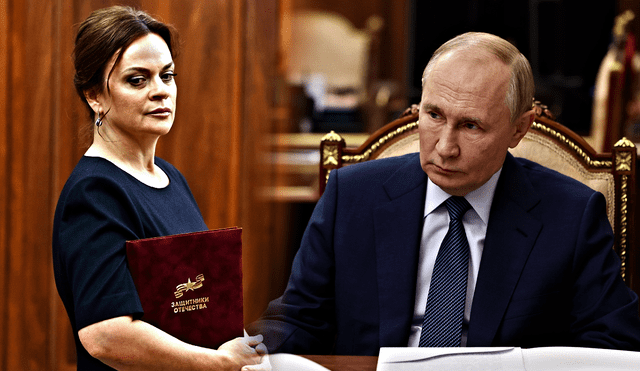 Anna Tsivileva es la primera familiar del mandatario ruso en obtener un cargo gubernamental público. Foto: composición LR/Presidencia de Rusia