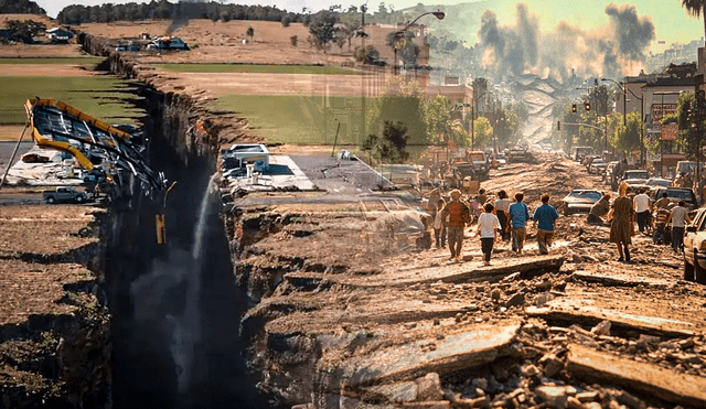 Así podría lucir el inédito terremoto o 'Big One' en California. Composición/ Gerson Cardoso