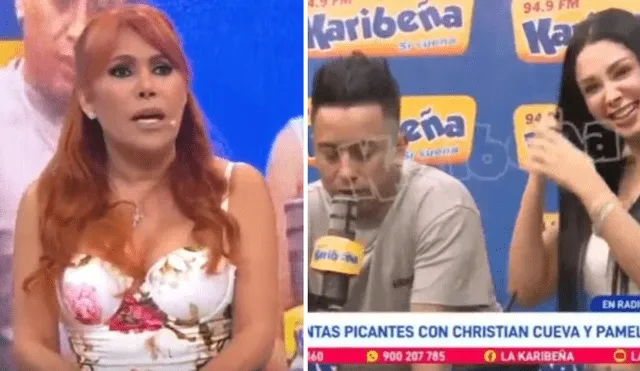 Magaly Medina criticó duramente actitud de Christian Cueva y Pamela Franco. Foto: Composición LR/Captura ATV