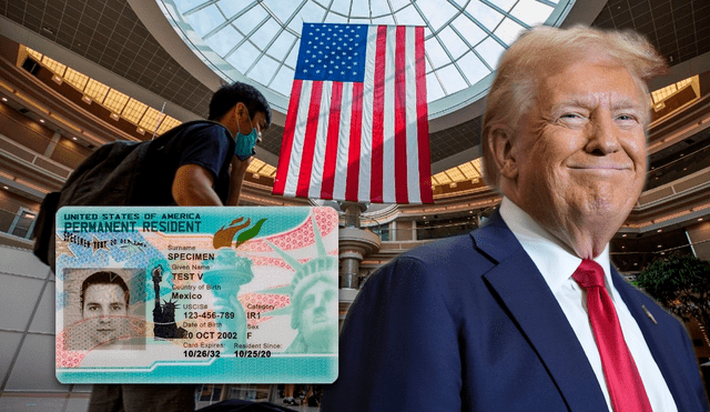 Donald Trump prometió la Green Card para estudiantes universitarios; sin embargo, qué tan probable es que ocurra. Foto: Composición LR