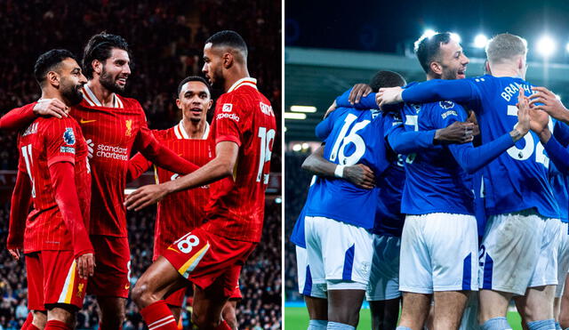 Liverpool visitará a Everton en una edición más del derbi de Merseyside por la Premier League. Foto: composición Liverpool/Everton