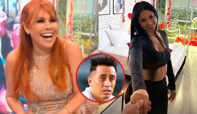 Magaly Medina confrontó a Christian Cueva tras presumir su amor por Pamela Franco. Foto: Composición LR/Captura/ATV/Captura/Instagram/Captura/'X'