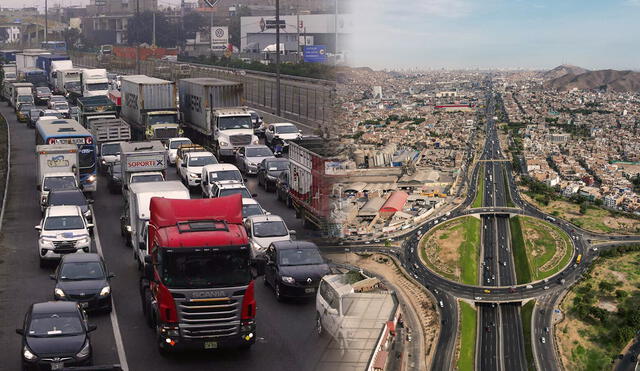 Se espera que la nueva vía reduzca drásticamente los tiempos de viaje, llevando trayectos entre distritos a solo 5 a 15 minutos, mejorando la movilidad en la capital peruana. Foto: composición LR/Andina