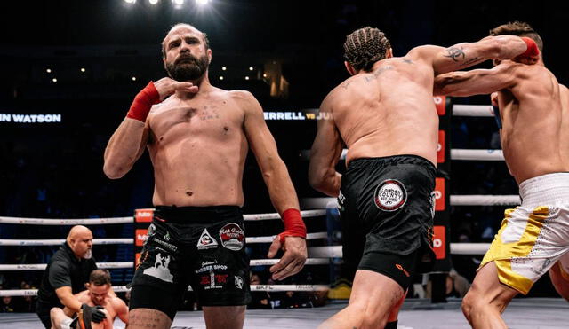 El nocaut de Watson a Ferrel en el BKFC 69 fue el más rápido de la historia de la compañía norteamericana. Foto: composición LR/MMA Fighting/The Canadian Press