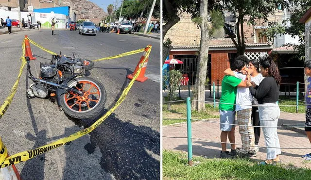 Hasta el momento se desconoce la placa del vehículo responsable del accidente en San Juan de Lurigancho. Foto: Fiorella Alvarado/composición La República