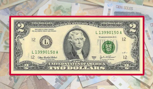 Conoce el billete de 2 dólares valuado en más de 5.000 dólares para los coleccionistas numismáticos. Foto: Composición LR. Conoce el billete de 2 dólares valuado en más de 5.000 dólares para los coleccionistas numismáticos. Foto: Composición LR.