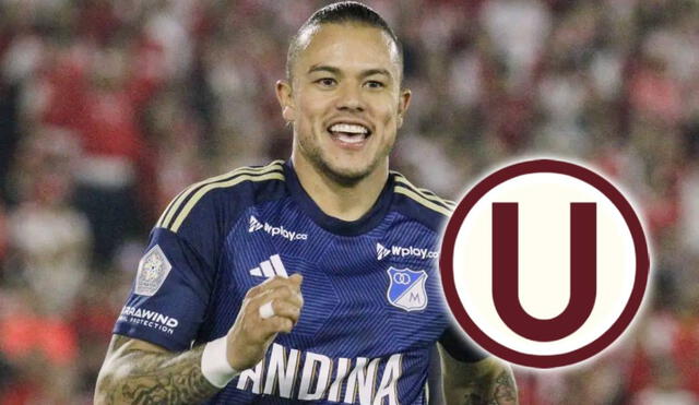 Leonardo Castro podría dejar Millonarios para la próxima temporada tras no clasificar a la Libertadores, algo que sí logró Universitario. Foto: composición LR/RCN