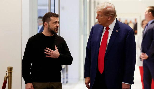 El presidente de Ucrania, Volodymyr Zelensky, agradeció a Donald Trump por su "fuerte determinación" en buscar una solución al conflicto entre Ucrania y Rusia, resaltando su influencia potencial. Foto: KRDO