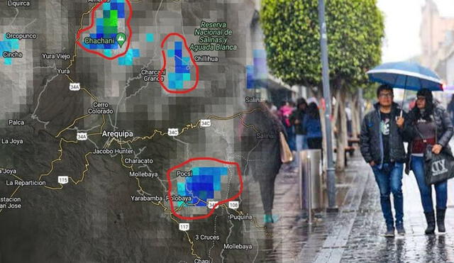 Sistema de lluvias en formación afectarán a Arequipa. Foto: composición LR/Senamhi
