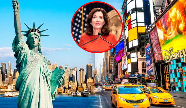 La gobernadora Kathy Hochul aprobó un conjunto de medidas con las que espera mejorar la vida de los ciudadanos en Nueva York. Foto: composición LR/ Nueva York/ Británica