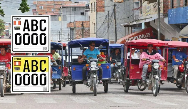 Nueva ley dispone cambios de características de placa en motos y mototaxis en Perú. Foto: composición LR/Andina