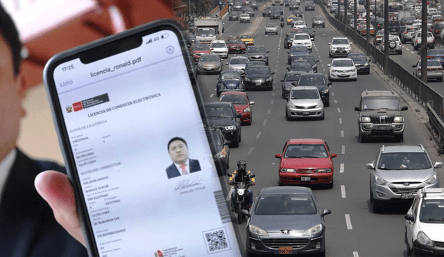 La licencia de conducir electrónica permite al MTC aprobar tu manejo en carretera. Foto: composición LR/Andina/difusión
