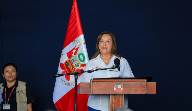 Dina Boluarte brinda una controversial propuesta en el Día de los Derechos Humanos. Foto: Presidencia.