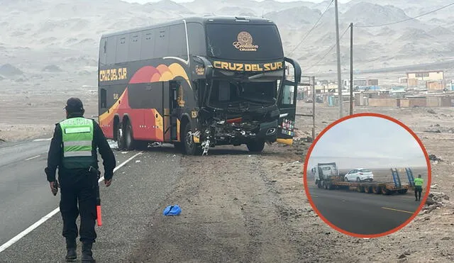 Pasajeros habían superado el primer accidente cuando un segundo siniestro los afectó. Foto: composición LR/Claudia Beltrán/PNP