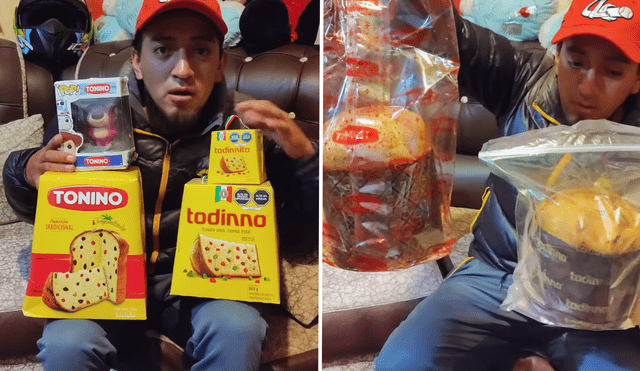 El influencer boliviano probó el panetón Todinno (Perú) y el Tonino (Bolivia). Foto: composición LR/captura YouTube/One Stees