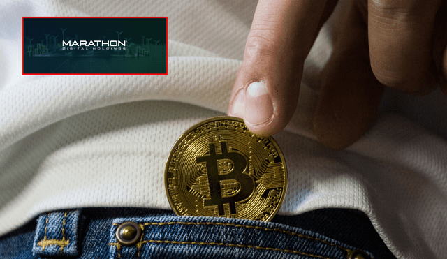 Bitcoin superó los US$ 100.000 en diciembre de 2024. Foto: composición LR/Pexels/Logo de Marathon Digital Holding/X