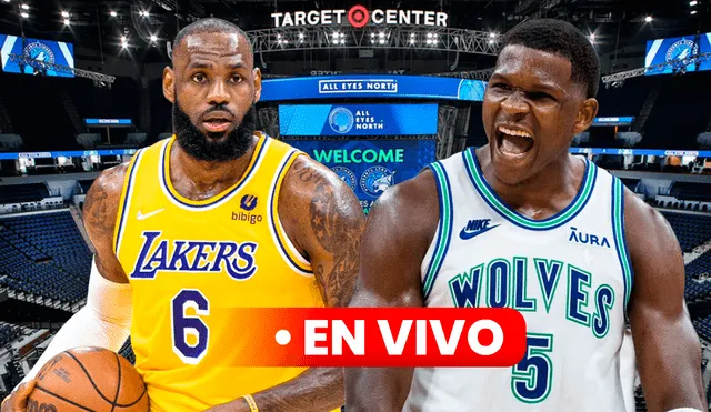 El duelo entre Timberwolves vs. Lakers será por la Conferencia Oeste de la NBA 2024. Foto: composición LR/AFP