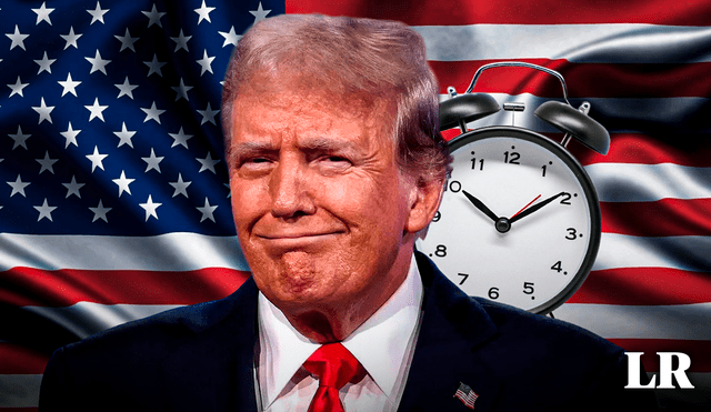 Trump busca eliminar el horario de verano, según una última publicación en Truth Social. Foto: Composición LR