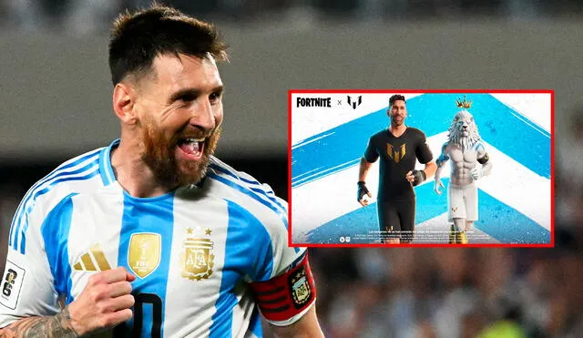 El personaje de Lionel Messi estará disponible en algunos de países de Latinoamérica desde este viernes 13 de diciembe. Foto: composición LR/AFP/Fortnite