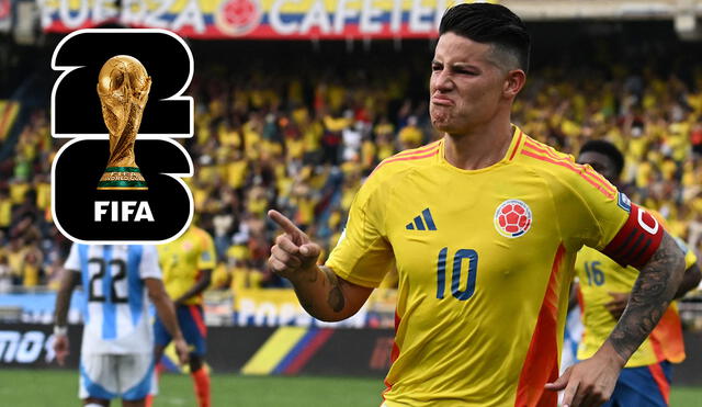 James Rodríguez podría jugar su tercer Mundial con Colombia en el 2026. Foto: composición de LR/AFP