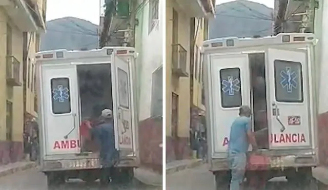 Vehículo médico habría sido una donación del centro poblado de San Nicolás. Foto: composición LR/Panamericana TV