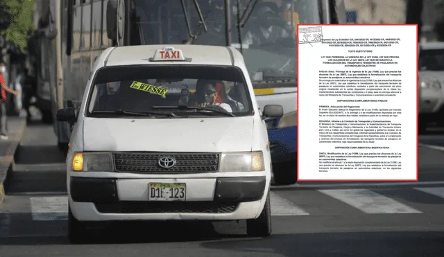 Con 83 votos a favor, el Pleno del Congreso aprobó prórroga de 4 años para la formalización de automóviles colectivos. Foto: Composición LR