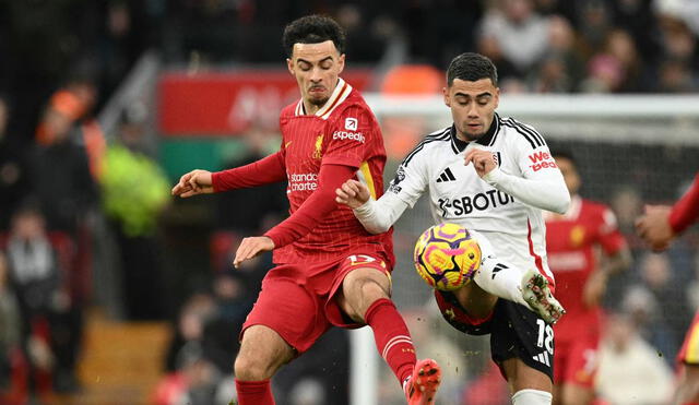 Liverpool enfrentó al Fulham en Anfield por la Premier League. Foto: AFP