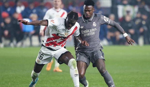 Real Madrid visitó a Rayo Vallecano por la jornada 17 de LaLiga de España. Foto: AFP