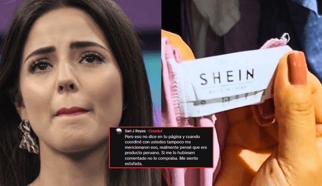 La marca de Luciana Fuster aclaró que vende productos importados, incluyendo prendas de Shein. Foto: Composición LR/América/TikTok