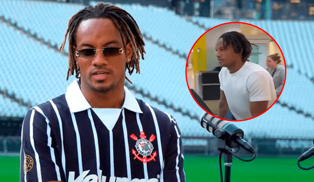 André Carrillo llegó a Corinthians procedente de Al-Qadisiyah. Foto: composición LR/captura de 'Enfocados'