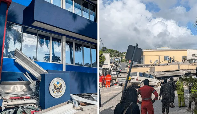 Un terremoto de magnitud 7,3 sacudió Vanuatu, provocando daños significativos en Port Vila y el colapso de un edificio que albergaba embajadas. Foto: composición LR/AFP