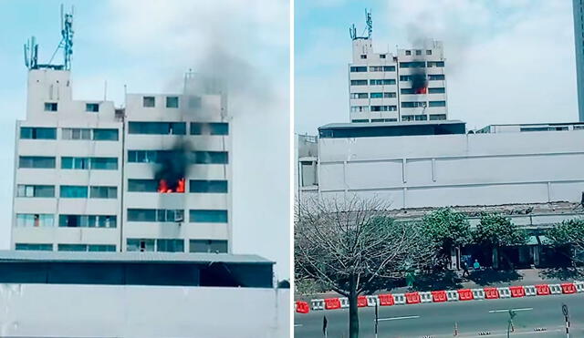 Incendio en Centro de Lima. Foto: composición LR/TikTok