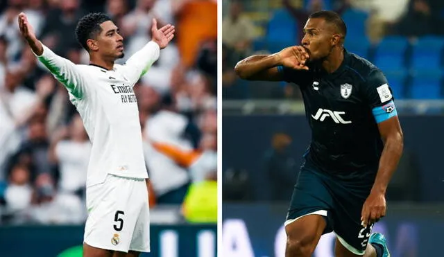 Jude Bellingham y Salomón Rondón son las principales figuras del Real Madrid y Pachuca. Foto: FIFA Club