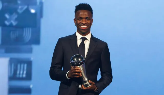 Vinícius Júnior se consagró con el Premio The Best por primera vez en su carrera. Foto: AFP