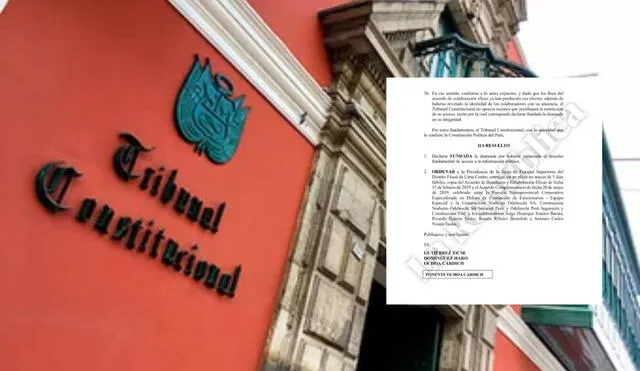 TC declaró fundada la demanda contra la Fiscalía. Foto: composición LR