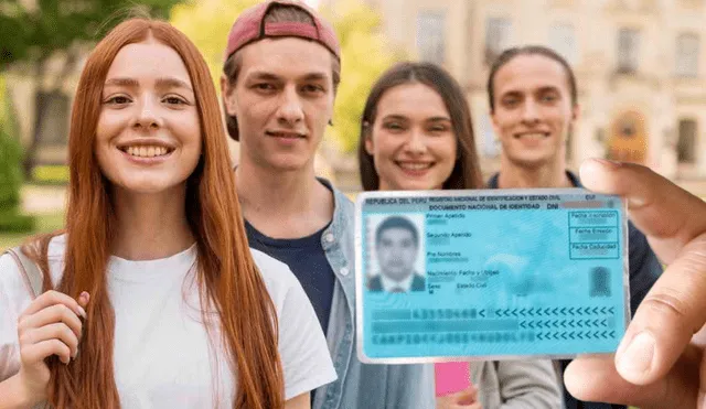 Jóvenes, al alcanzar cierta edad, dejarán de utilizar el DNI amarillo y obtendrán el azul. Foto: Composición LR/Difusión