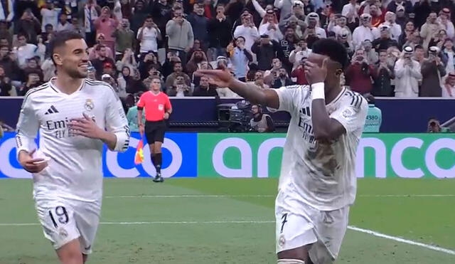 Vinícius Junior selló la goleada del Real Madrid y puso el 3-0 ante Pachuca. Foto: DAZN