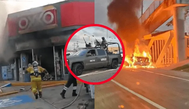 Violencia e Villahermosa, Tabasco, impregnó la madrugada de desastres. Foto: composición LR/capturas X