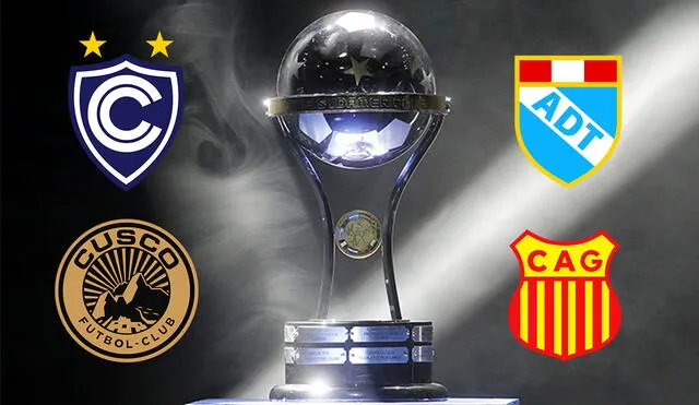 Cienciano, ADT, Cusco FC y Atlético Grau ya han jugado antes la Copa Sudamericana. Foto: composición de LR/Conmebol Sudamericana