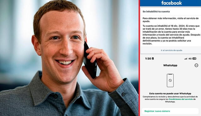 Meta ha baneado a miles de usuarios de Facebook, Instagram y WhatsApp. Foto: Grok AI/captura de X