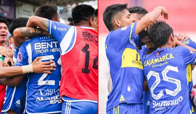 EGB Tacna Heroica y FC Cajamarca disputarán la final de la Copa Perú 2024 tras eliminar a Juventud Santo Domingo y Nacional FBC, respectivamente. Foto: composición LR/X Copa Perú