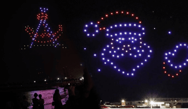 Asombroso show de drones encantó a los turistas en EE.UU. | Foto: Lr/CNN