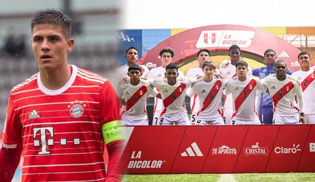 Matteo Pérez, quien juega como lateral por izquierda, fue invitado por José del Solar al último partido de la selección peruana sub-20. Foto: composición LR/Instagram/La Bicolor